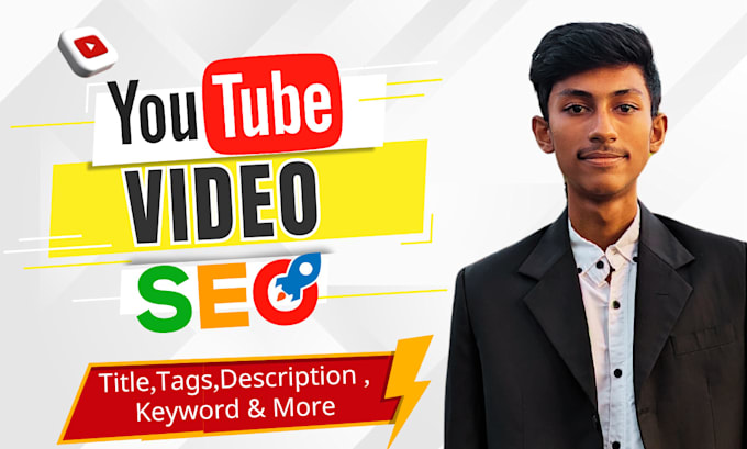 Gig Preview - Do your youtube video SEO, expert optimization for channel growth, rank manager