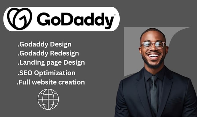 Gig Preview - Godaddy website design redesign ecommerce website godaddy online store godaddy