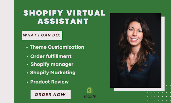 Gig Preview - Be your shopify virtual assistant social media marketing expert shopify manager