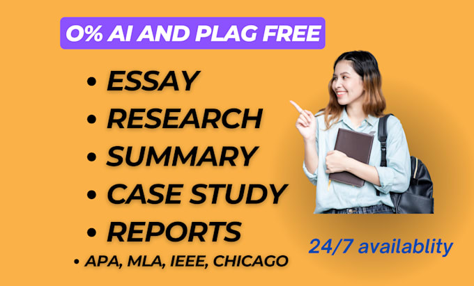 Bestseller - do urgent essay, report, case study analysis, apa mla paper, research summary