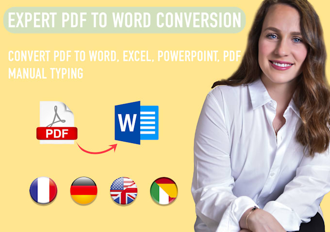 Gig Preview - Professionally convert your pdf to word