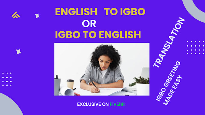 Bestseller - translate from english to nigerian igbo or pidgin