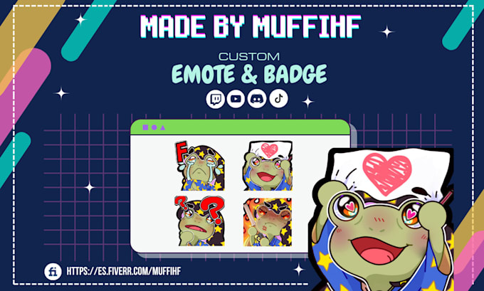 Bestseller - draw cute twitch emotes in chibi style for your streams