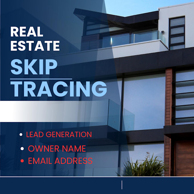 Gig Preview - Provide real estate skip tracing and bulk skip tracing