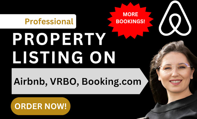 Gig Preview - Optimize property listing and manage guests on airbnb vrbo expedia booking com