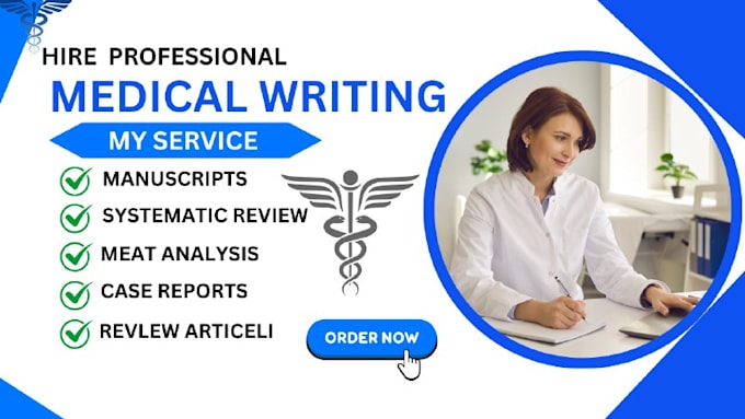 Gig Preview - Do medical writing, online course, ebook writing, workbook, journal, nursing