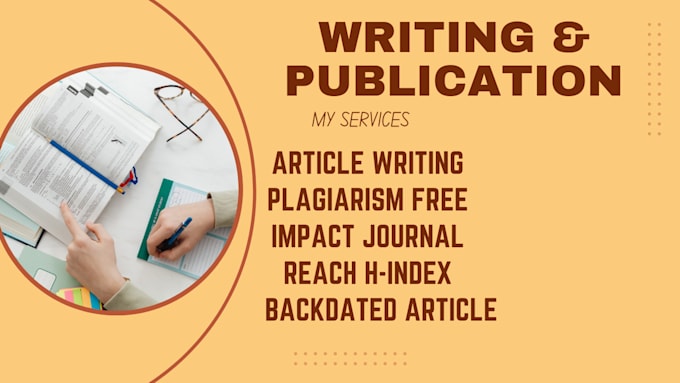 Gig Preview - Write and publish articles in google scholar peer reviewed indexed journal