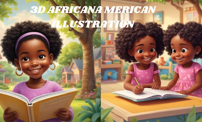 Gig Preview - Illustrate african american illustration, children book illustration, story book