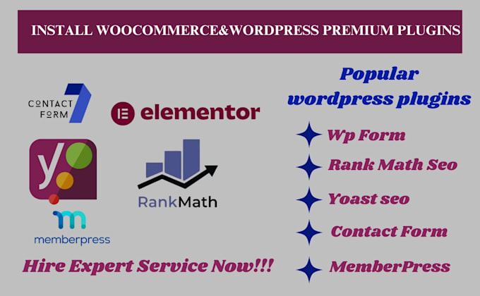 Gig Preview - Setup fix woocommerce website beaver builder rank math yoast seo contact form