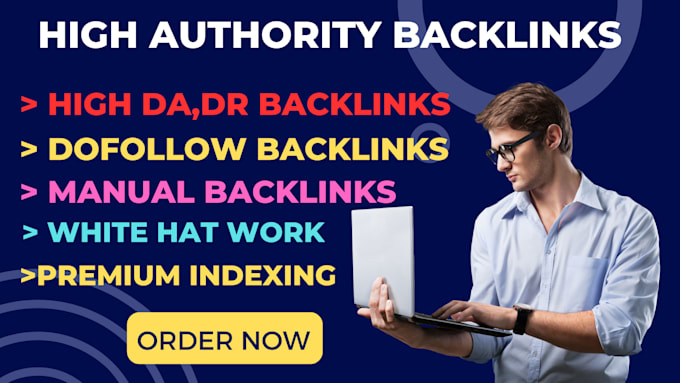 Gig Preview - Do authority backlinks manual link building for google top ranking