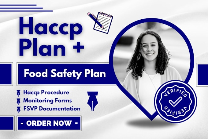 Gig Preview - Make full haccp plan, food safety plan, haccp procedure monitoring forms, fsvp