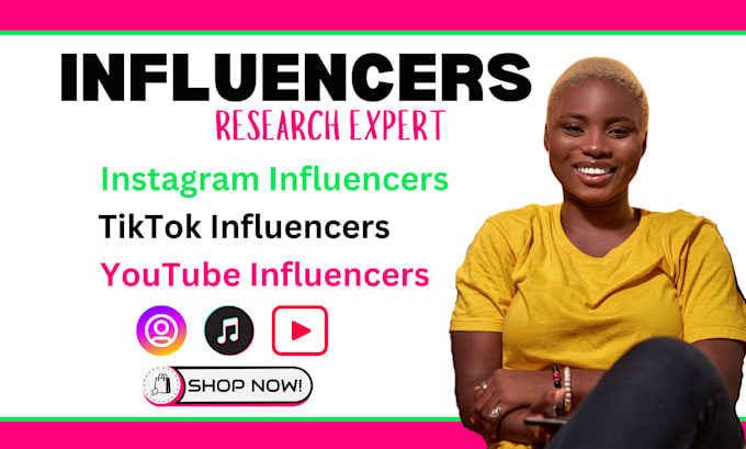 Gig Preview - Be your social media influencer, influencers list, influencer marketing campaign