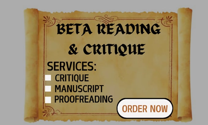 Bestseller - beta read and critique your manuscript