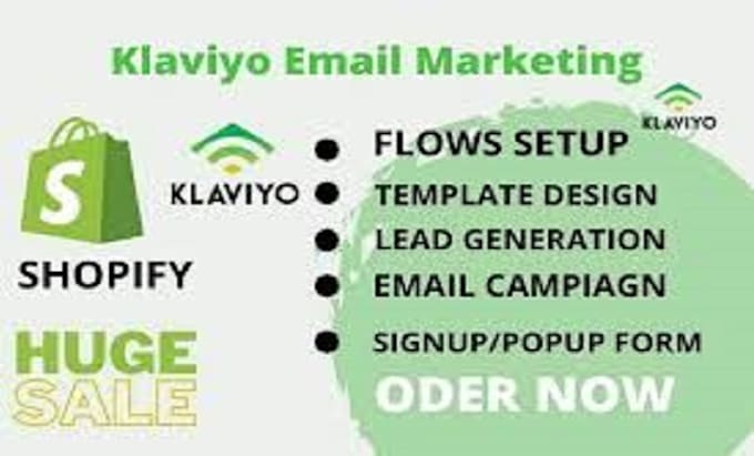 Gig Preview - Do klaviyo sales funnel, email marketing, shopify promotion