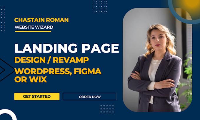 Gig Preview - Landing page design, landing page copywriting ,wordpress landing page design