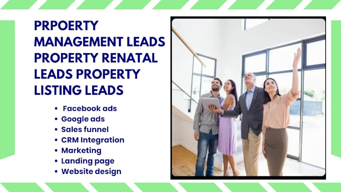 Gig Preview - Generate property management leads property listing leads property rentals leads