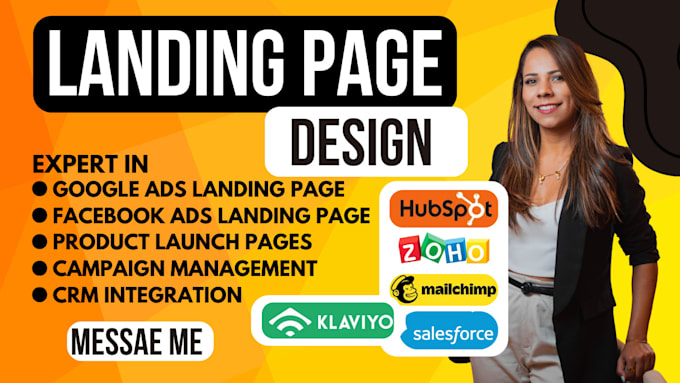 Gig Preview - Do landing page design for google ads, facebook ads, leads generatioin, website