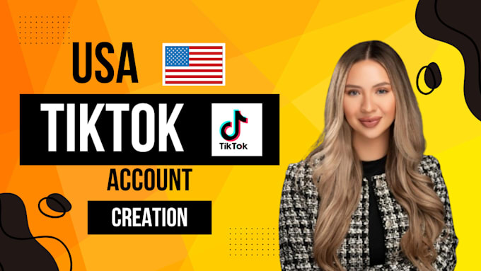 Gig Preview - Create USA tiktok account, USA tiktok creativity program, tiktok USA account