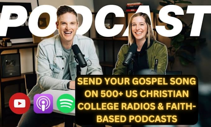 Gig Preview - Promote your gospel music on 500 US christian college radios and faith podcasts