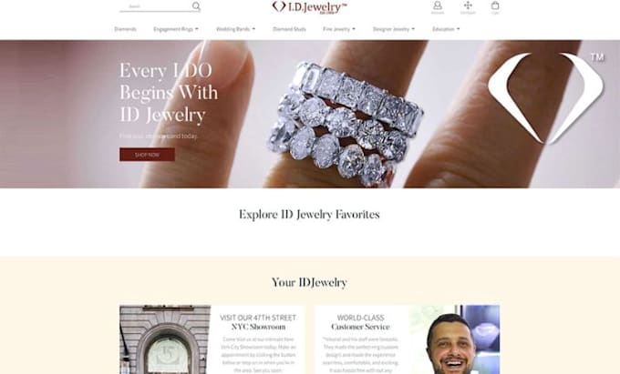 Gig Preview - Create jewelry website watch sunglass store jewelry store necklace ring website