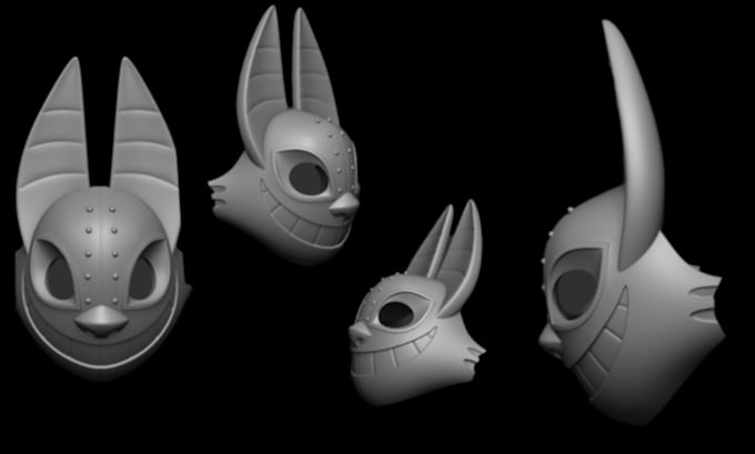 Gig Preview - Sculpt printable 3d helmet full wearable armor 3d japanese mask cosplay mask