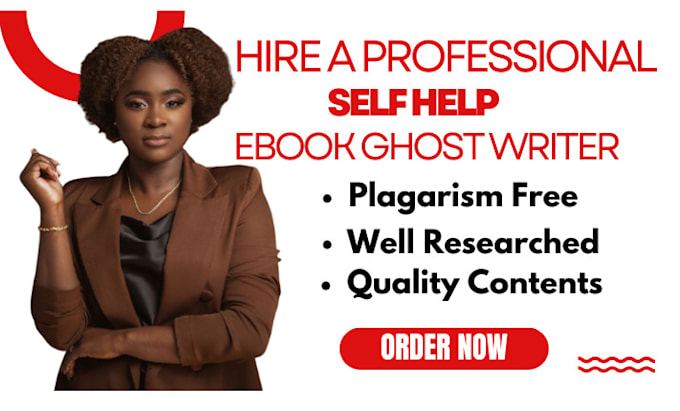 Gig Preview - Be your self help ebook ghost writer self help book writer ebook ghost writer