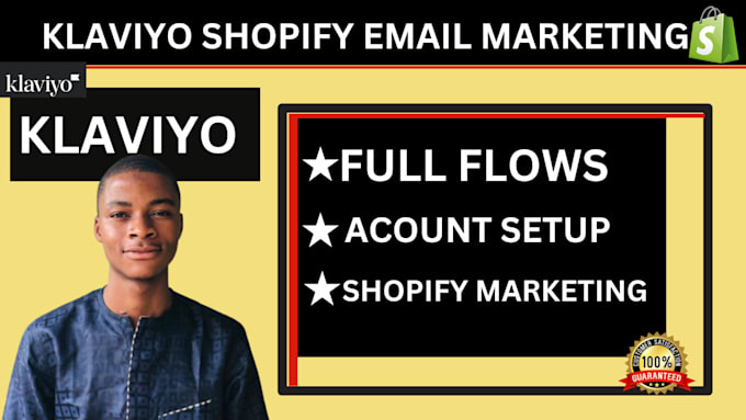 Gig Preview - Setup klaviyo email marketing flows and sms marketing for ecommerce store