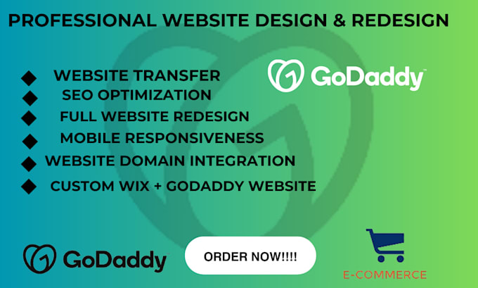 Gig Preview - Design or redesign your godaddy website