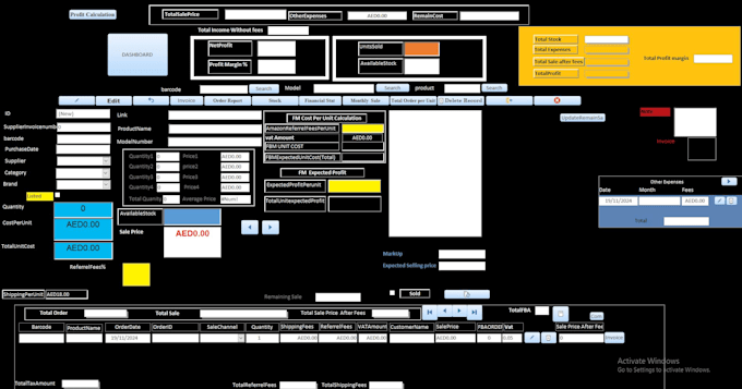 Gig Preview - Create ms access inventory, sales, debt collection database