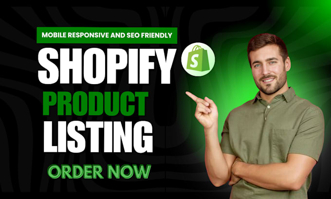 Gig Preview - Do shopify products listing and shopify data entry to your shopify store