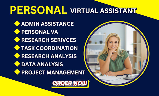 Gig Preview - Be your creative executive personal virtual assistant admin executive assistant