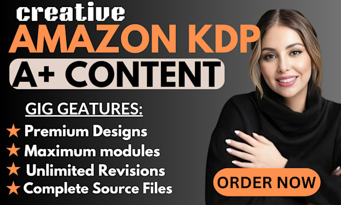 Gig Preview - Create amazon kdp a plus content for your book, amazon kindle a plus content