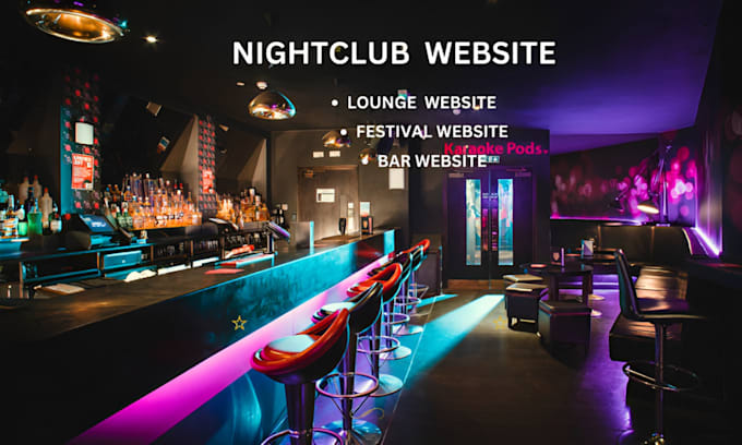 Gig Preview - Create nightclub website, lounge website, festival website, bar website