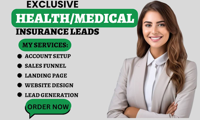 Gig Preview - Health insurance leads medical leads health website lead medical insurance leads