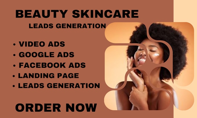 Gig Preview - Do skincare marketing leads cosmetics spa leads facebook ads setup landing page