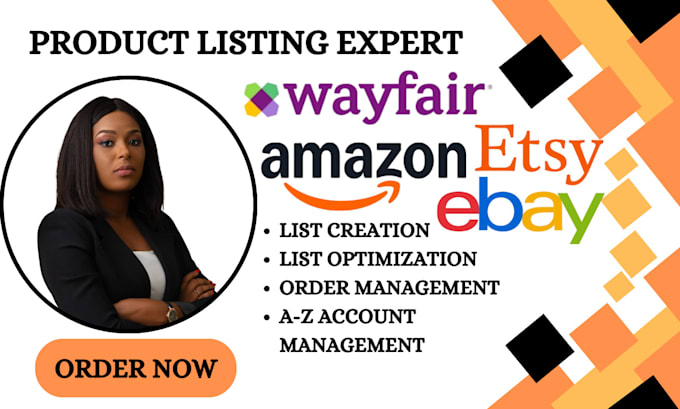 Gig Preview - Do wayfair, ebay, amazon, shopify listings, optimization and PPC