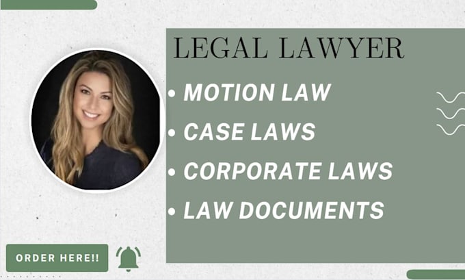 Gig Preview - Draft legal motions, lawsuits, complaints, petitions, legal appeal, case briefs