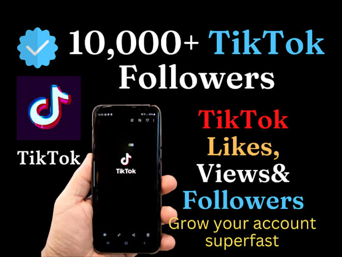 Gig Preview - Get fast 5000 real tiktok followers guarantee