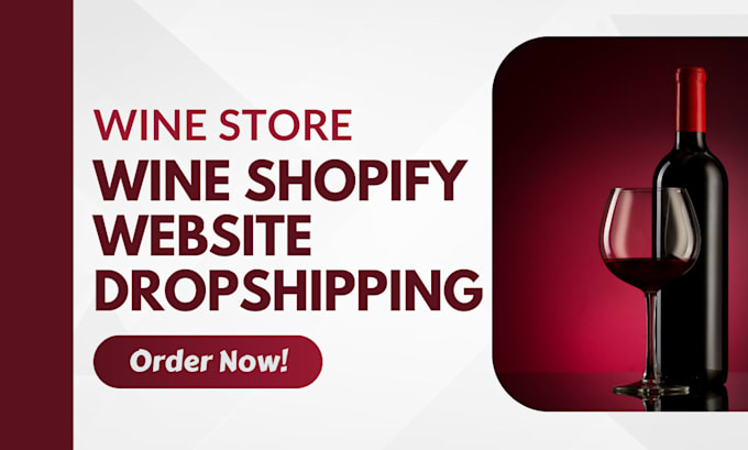 Gig Preview - Design shopify wine store  beverage website drinks shopify website