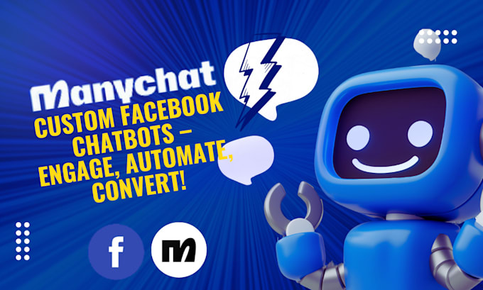 Gig Preview - Boost engagement with custom facebook chatbots and interactive flows