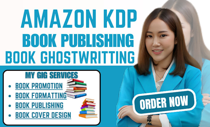 Gig Preview - Do amazon KDP book publishing book promotion KDP marketing amazon KDP ads book a