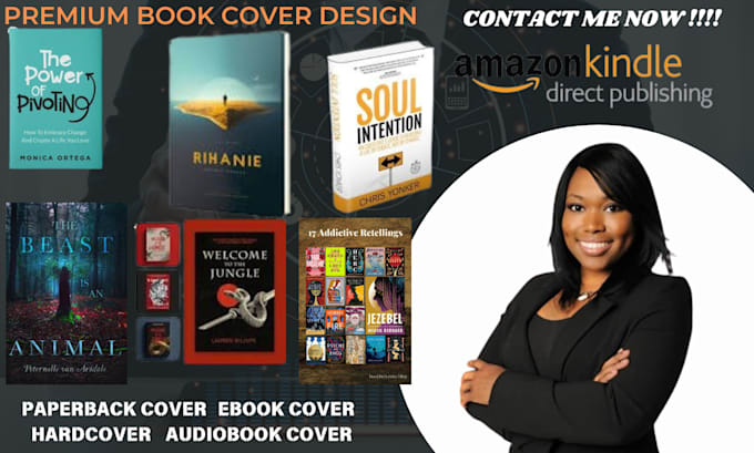 Gig Preview - Do premium book cover design, ebook cover or kindle cover design with mockup