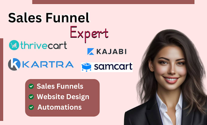 Gig Preview - Thrivecart kartra kajabi samcart leadpages gohighlevel