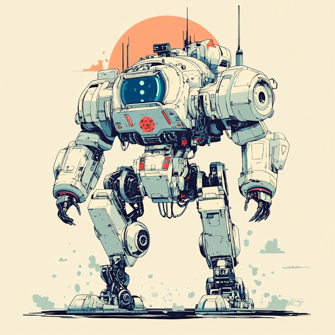 Bestseller - design robots and concept art of futuristic mecha