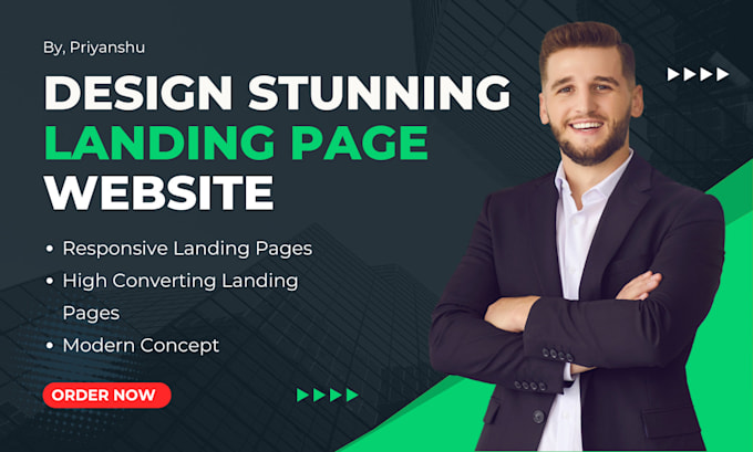 Gig Preview - Do landing page design, figma design , modern website landing pages in figma