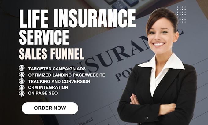 Gig Preview - Generate quality life insurance leads, insurance leads, life insurance website