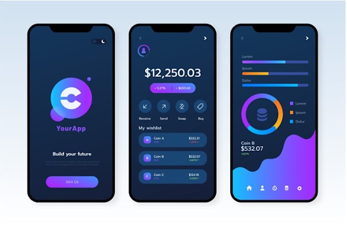 Gig Preview - Crypto wallet app, loan app, cash app, fintech app, payment app