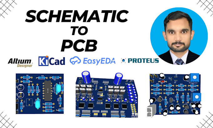 Gig Preview - Do pcb design of your circuit in easyeda altium eagle kicad