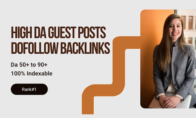 Gig Preview - Do guest post, high da guest post with dofollow backlinks