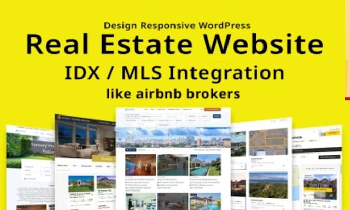 Gig Preview - Design realtor website real estate idx inventor agent mls